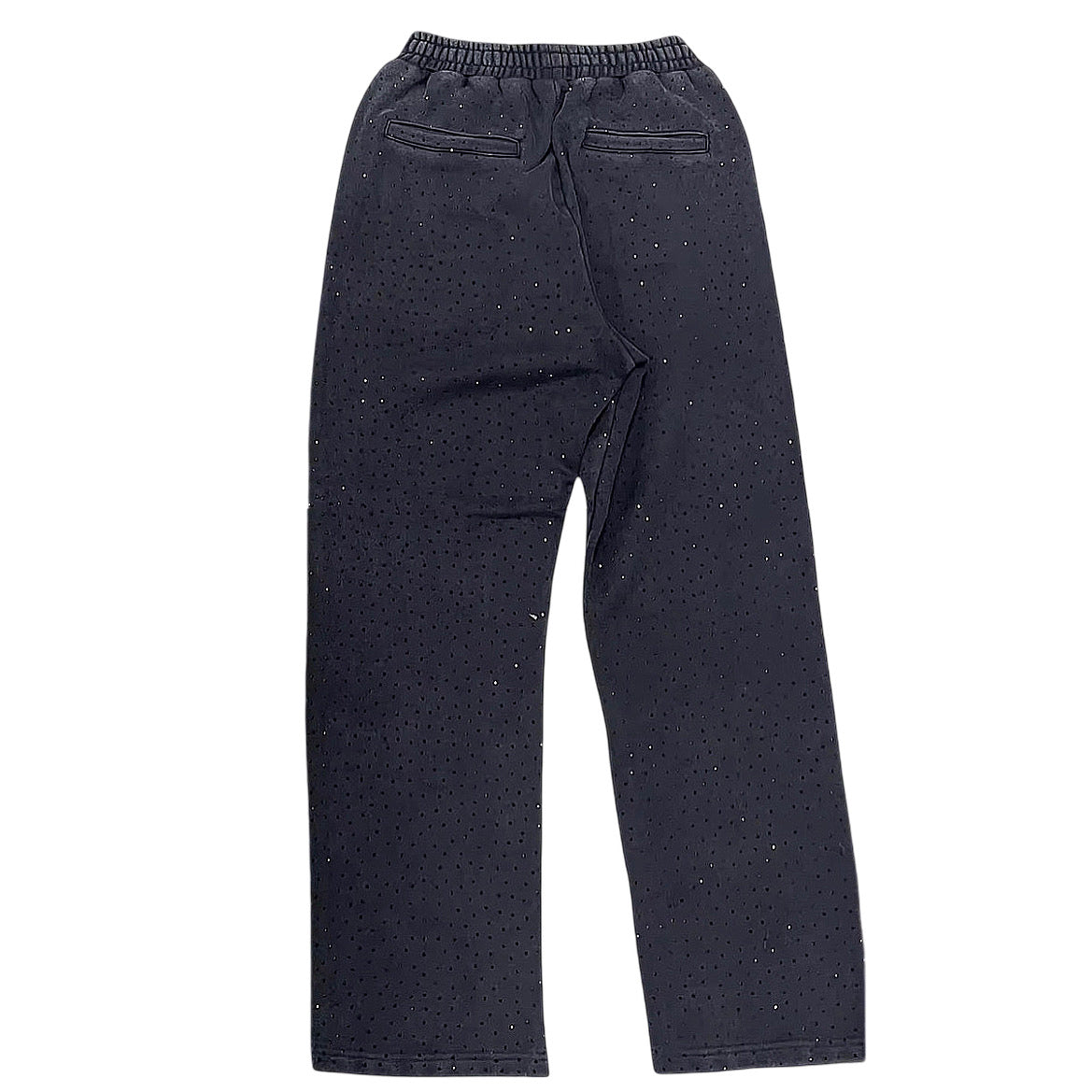 "MINUIT" BLACK RHINESTONES PANTS